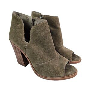 Vince Camuto Katleen Prairie Dust (Taupe) Suede Peep Toe Ankle Boot 8